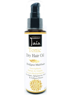 Gaia Products Tonic Dry Hair Argan Λάδι Μαλλιών για Επανόρθωση Φριζάρισμα & Ψαλίδα 100ml