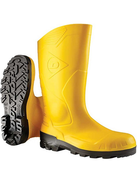 Dunlop Devon Γαλότσες Ασφαλείας Κνήμης Κίτρινες
