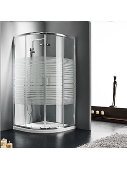 Καμπίνα Ντουσιέρας 1/4 Κύκλου Starlet Quadrant QS90S-100 90x90cm Stripes