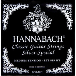 Hannabach 815 MT Silver Special Σετ 6 Χορδές Κλασικής Κιθάρας Nylon Medium Tension