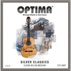 Optima Silver Classics Σετ 6 Χορδές Κλασικής Κιθάρας Nylon Medium Tension