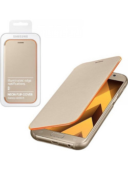 Samsung Neon Flip Cover Gold (Galaxy A3 2017)