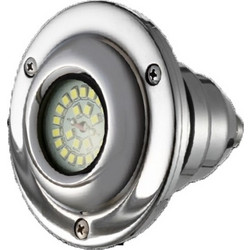 Acqua Source Χωνευτό Κουμπωτό (O63mm) Φωτιστικό LED 5W Σε Μπλέ Φως Μπρούτζινο Επιχρωμιωμένο