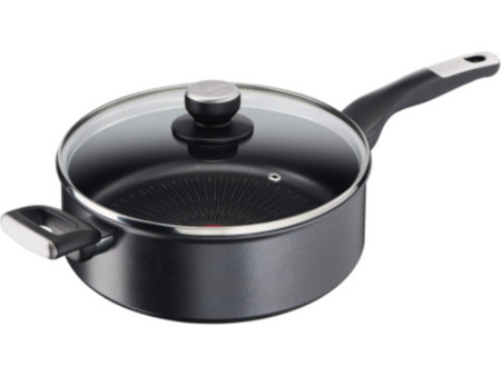 Tefal Unlimited G25533 Σωτέζα Αλουμινίου Αντικολλητική Titanium Επίστρωση με Καπάκι 26cm