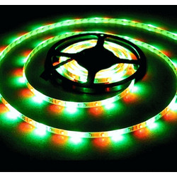 Φωτάκι LED με κορδόνι USB 5μ, RGB, 36W, 30 LEDs SMD 5050, γυμνή μαύρη πλακέτα, DC 5V. (OEM)