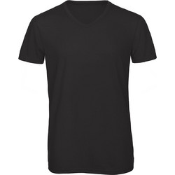 Ανδρικό T-Shirt V-Neck TM057 B & C Triblend Black