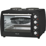 Felix FXO-4504 BK Ηλεκτρικό Φουρνάκι 45lt με 3 Εστίες