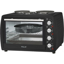 Felix FXO-4504 BK Ηλεκτρικό Φουρνάκι 45lt με 3 Εστίες