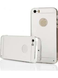 iPhone 5 - Σιλικόνη TPU καθρέπτης Ασημί OEM