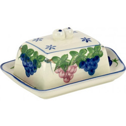 Βουτυριέρα Πυρίμαχη Πορσελάνης WM Collection 18x13εκ. N130/98B - WM COLLECTION - N130/98B