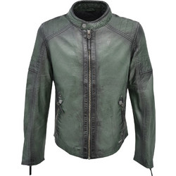 Leather 100 Ανδρικό Μπουφάν Δερμάτινο Πράσινο 01-M-SB-2061