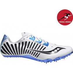 Saucony Showdown 2 Ανδρικά Αθλητικά Παπούτσια Spikes Στίβου Λευκά 20186-4