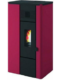 Eva Calor Noa Red Σόμπα Pellet Αερόθερμη 6.3kW