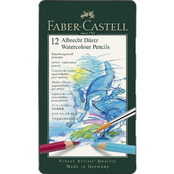 Faber-Castell Albrecht Durer Κασετίνα Ξυλομπογιές Ακουαρέλας Σετ 12τμχ