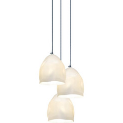 Home Lighting Soft Κρεμαστό Φωτιστικό Οροφής Πολύφωτο Λευκό WS19522-3 77-3692