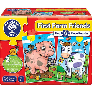 Παιδικό Puzzle Orchard Toys First Farm Friends 12 Κομμάτια