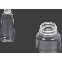 Μπουκάλι πλαστικό διάφανο 350 ml για κέτσαπ, μουστάρδα, μέλι - 10 τμχ