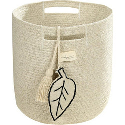 Καλάθι Αποθήκευσης Leaf LOR-BSK-LEAF-NAT Natural 30X30X30Cm Lorena Canals Βαμβάκι