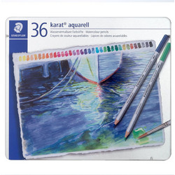 Staedtler Karat Aquarell Κασετίνα Ξυλομπογιές Ακουαρέλας Σετ 36τμχ 125 M36