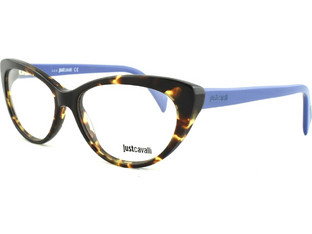 Just Cavalli JC0601 053 Γυναικείος Σκελετός Γυαλιών Οράσεως Κοκάλινος Μπλε Ταρταρούγα
