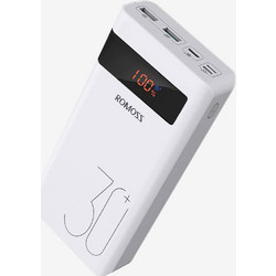 Romoss Sense 8P Plus Power Bank 30000mAh με 2 Θύρες USB-A & Θύρα USB-C Quick Charge 3.0 White