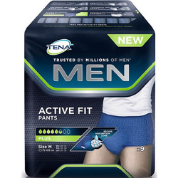 Tena Men Active Fit Pants Plus Medium Πάνες Βρακάκι Ακράτειας 5.5 Σταγόνες 9τμχ