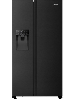 Hisense RS694N4TFE Ψυγείο Ντουλάπα 562lt Full No Frost Υ178.6xΠ91xΒ68.9cm Μαύρο