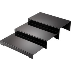 Ασύμετρο σκαλοπάτι 40 εκ 3 τεμάχια 63x40x12cm μαύρο Garibaldi c402152