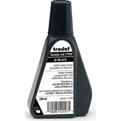 Trodat 7750 μελάνι σφραγίδας μαύρο για ύφασμα