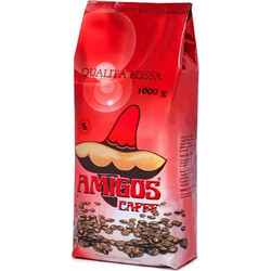 Amigos Qualita Rossa Καφές Espresso Robusta σε Κόκκους 1kg