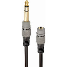 CABLEXPERT 6,35MM TO 3,5MM AUDIO ADAPTER CABLE 0,2M