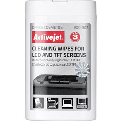 Activejet AOC-302 LCD matrix wipes 100 pcs