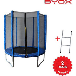Byox Jump Παιδικό Τραμπολίνο Εξωτερικού Χώρου με Σκάλα & Δίχτυ 183cm