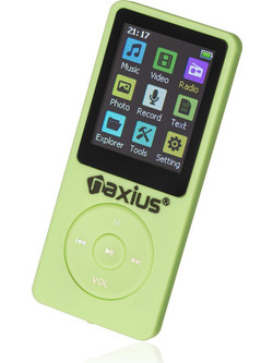 Naxius MP-10 MP4 Player 64GB με Οθόνη 1.8" με Ραδιόφωνο Πράσινο