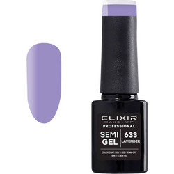 Elixir Semigel 633 Lavender Ημιμόνιμο Βερνίκι Νυχιών 5ml