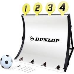 Dunlop Σετ Τέρμα Ποδοσφαίρου Προπόνησης με στόχους 4 σε 1 με μπάλα και τρόμπα, 75x78x58 cm, Football training set - Dunlop Sport