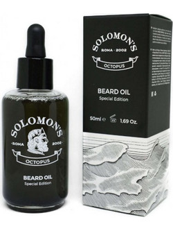 Solomon΄s Octopus Black Λάδι για Γένια 50ml