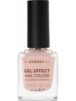 Korres Gel Effect 04 Peony Pink Gloss Βερνίκι Νυχιών Μακράς Διαρκείας 11ml