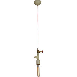Home Lighting Hikari 77-2786 Κρεμαστό Φωτιστικό Οροφής Μονόφωτο E27 Κόκκινο HL-078-1