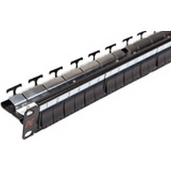 Nexans Lanmark Patch Panel Κενο 24 Snap-In Μαύρο