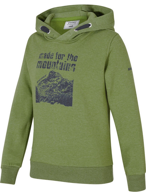 Ziener Jonne Παιδικό Φούτερ με Κουκούλα Χακί 197957-111