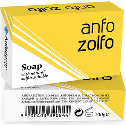 Anfo Derm Zolfo Μπάρα Σαπουνιού Καθαρισμού Προσώπου 100gr