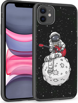 Θήκη iPhone 11 Black TPU - Space Guitar