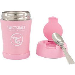 Twistshake Βρεφικό Θερμός Φαγητού Ανοξείδωτο Ροζ 350ml