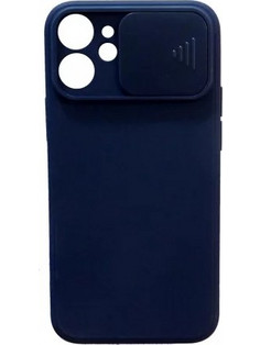 Θήκη Σιλικόνης Matt 1,5 mm Με Προστασία Κάμερας Για Apple iPhone 12 Mini 5,4'' Μπλε