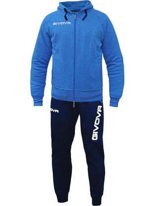 Givova Tuta King Ανδρικό Σετ Φόρμας με Λάστιχο Navy Μπλε Royal Blue LF21