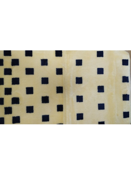 Ταπέτο μπάνιου squares Βελγίου Κίτρινο 60x100 10200010-6