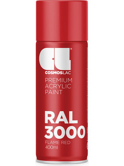 Cosmoslac Premium Acrylic Paint Σπρέι Βαφής Flame Red RAL3000 Gloss 400ml
