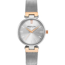 Kenneth Cole New York Γυναικείο Ρολόι με Ασημί Μεταλλικό Μπρασελέ KC50543003