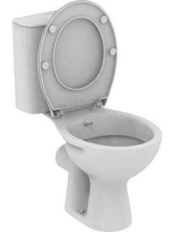 Ideal Standard Ulysse Σετ Λεκάνη Τουαλέτας Μπάνιου με Μπιντέ Πίσω Σιφόνι 37χ64
